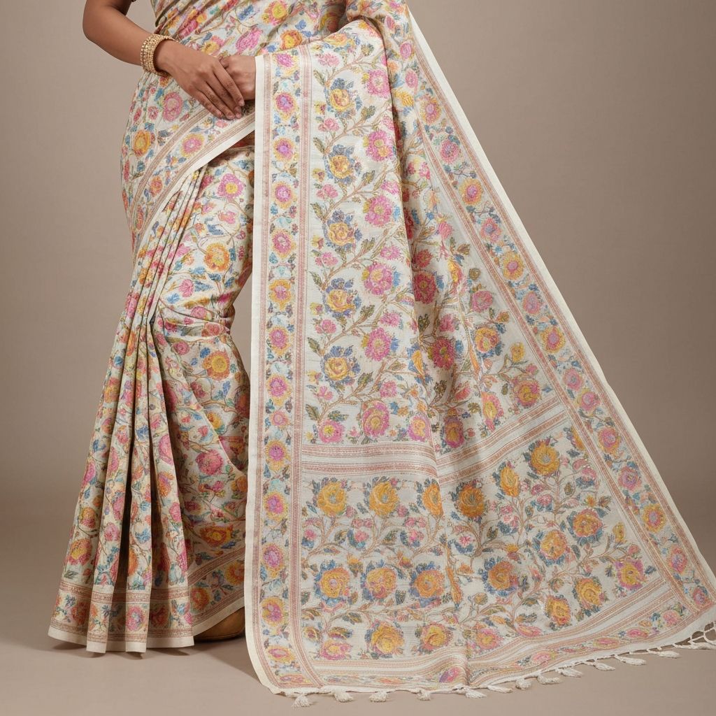 Meera Saree Set — Blush